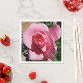 Serviette En Papier Rose III Jardin Floral (En situation)