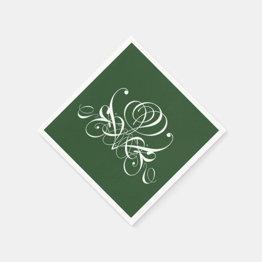 Serviette En Papier Rose irlandais (Coin)