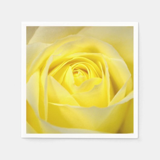Serviette En Papier Rose jaune (Devant)