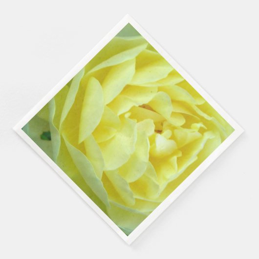 Serviette En Papier Rose jaune (Coin)