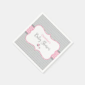 Serviette En Papier Rose Ladybug (Coin)