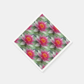 Serviette En Papier Rose Lotus Water Lily (Coin)