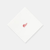 Serviette En Papier Rose Madder, design floral Thunderbird (Coin)