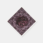 Serviette En Papier Rose Mandala (Coin)