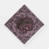Serviette En Papier Rose Mandala (Coin)