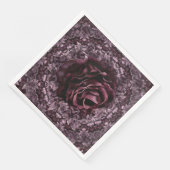 Serviette En Papier Rose Mandala (Coin)