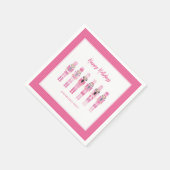 SERVIETTE EN PAPIER ROSE NOËL NUTCRACKER (Coin)