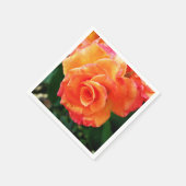 Serviette En Papier Rose orange (Coin)