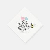 Serviette En Papier Rose ou Bleu Qu'est-ce que ça va être la révélatio (Coin)