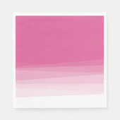 Serviette En Papier Rose Pâle Chic Aquarelle Dégradé (Devant)