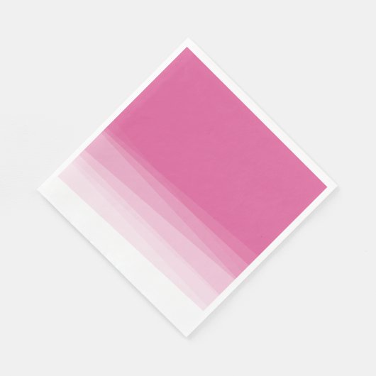 Serviette En Papier Rose Pâle Chic Aquarelle Dégradé (Coin)