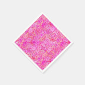Serviette En Papier rose, pêche, orchidée et fleurs de corail (Coin)