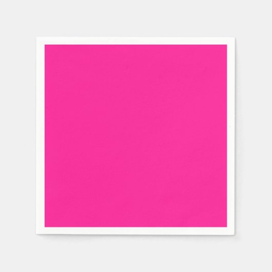Serviette En Papier Rose plastique (Devant)