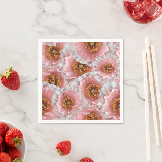 Serviette En Papier rose pop (En situation)