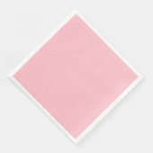 Serviette en papier rose pour dîner (Coin)