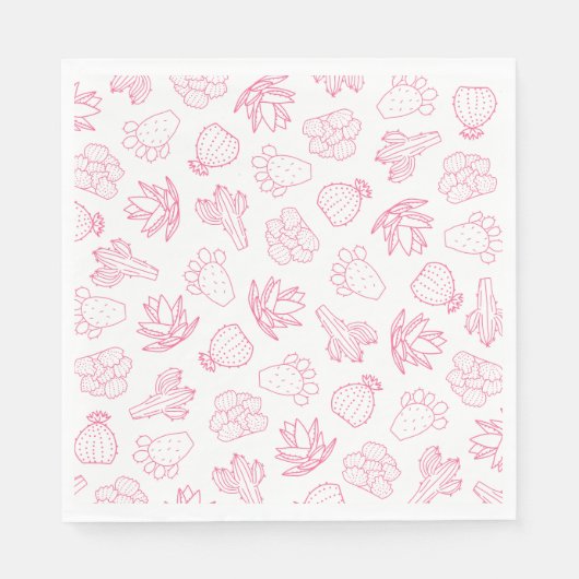 Serviette en papier Rose pour enterrement de vie d (Devant)