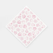 Serviette en papier Rose pour enterrement de vie d (Coin)