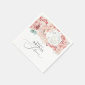 Serviette En Papier Rose Poussiéreuse Fleurs de Pêche Baby / Réception (Coin)