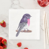 Serviette En Papier Rose robin (En situation)