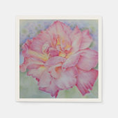 Serviette En Papier Rose rose (Devant)