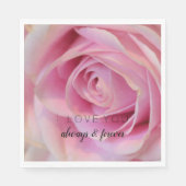 Serviette En Papier Rose rose (Devant)