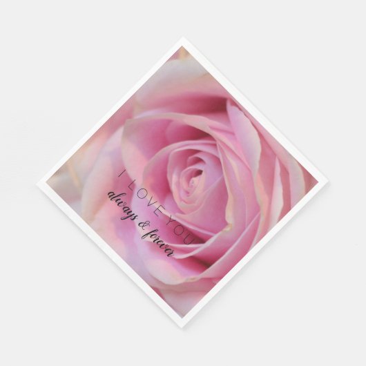 Serviette En Papier Rose rose (Coin)