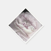 Serviette En Papier Rose rose 45e anniversaire du Mariage Papier de no (Coin)