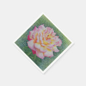 Serviette En Papier Rose rose au printemps (Coin)