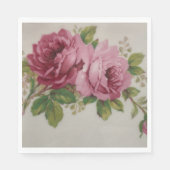 Serviette en papier Rose Rose Élégance  (Devant)