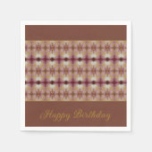 Serviette En Papier Rosé Rose Et Or (Devant)