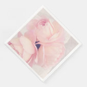 Serviette En Papier Rose rose pâle (Coin)