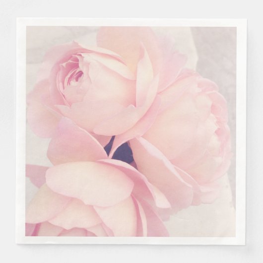 Serviette En Papier Rose rose pâle (Devant)