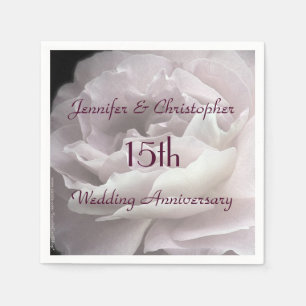 Serviette En Papier Rose rose pâle Mariage Anniversaire du papier flo