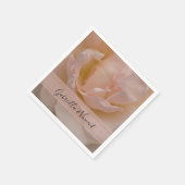 Serviette En Papier Rose rose pâle rose rose Mariage (Coin)
