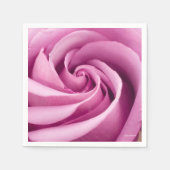 Serviette En Papier Rose rose pliée à la perfection (Devant)