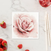 Serviette En Papier Rose rose rose (En situation)