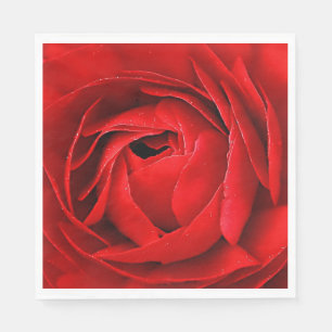 SERVIETTE EN PAPIER ROSE ROUGE