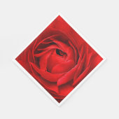 SERVIETTE EN PAPIER ROSE ROUGE (Coin)
