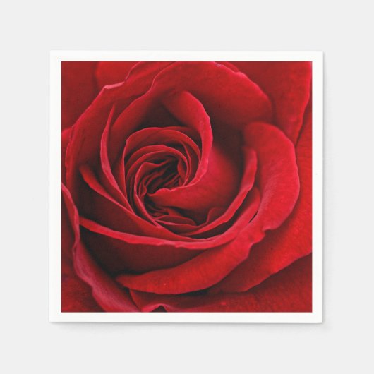 Serviette En Papier Rose rouge brillante près (Devant)