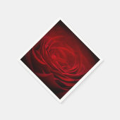 Serviette En Papier Rose rouge profonde (Coin)