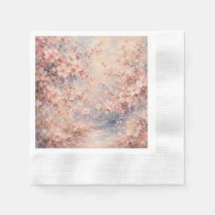 Serviette En Papier rose sakura Fleur de cerisier romantique rêveur