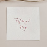 Serviette En Papier Rose simple élégant Mariage or Napkins<br><div class="desc">Ces serviettes simples et élégantes de mariage en or rose sont parfaites pour votre mariage en or rose minimaliste classique. Le design est composé d'une vintage classique minimaliste, d'une police d'or blush contemporaine et d'une calligraphie formelle romantique délicate. Il est parfait pour les mariages de luxe du printemps, de l'été,...</div>