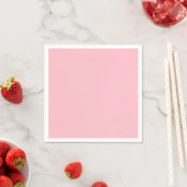 Serviette En Papier Rose solide et chaud (En situation)
