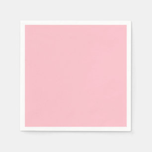 Serviette En Papier Rose solide et chaud