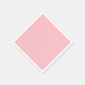Serviette En Papier Rose solide et chaud (Coin)