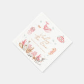 Serviette En Papier Rose sous la mer Anniversaire (Coin)
