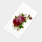 Serviette En Papier Rose Vintage