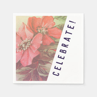 Serviette En Papier Rose vintage Napkin