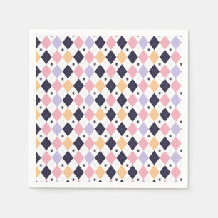 Serviette En Papier Rose violet diamant avec araignée