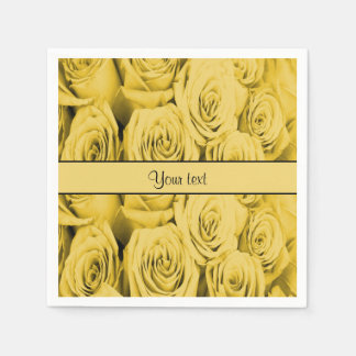 Serviette En Papier Roses jaunes